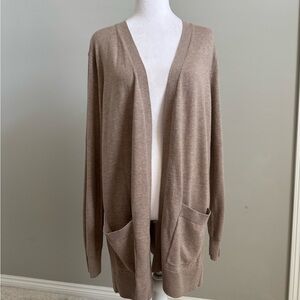 Matty M Women's Brown Open-Front Cardigan